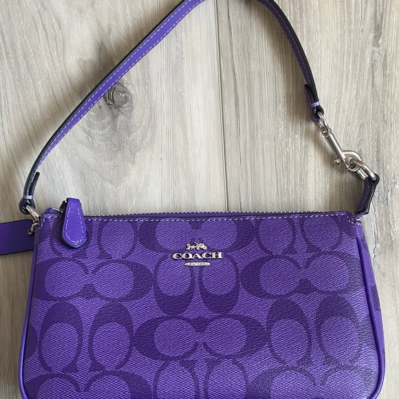 Coach Nolita 19 In Signature Canvas Purple - Picture 8 of 8